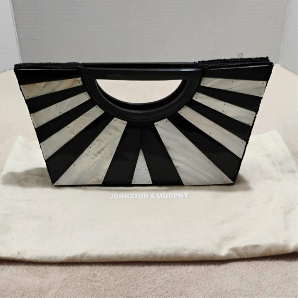 Johnston and Murphy Mother of Pearl Handbag w dust cover